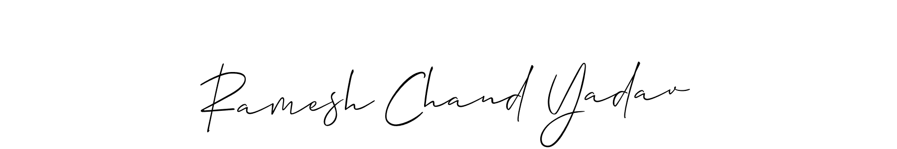 Create a beautiful signature design for name Ramesh Chand Yadav. With this signature (Allison_Script) fonts, you can make a handwritten signature for free. Ramesh Chand Yadav signature style 2 images and pictures png