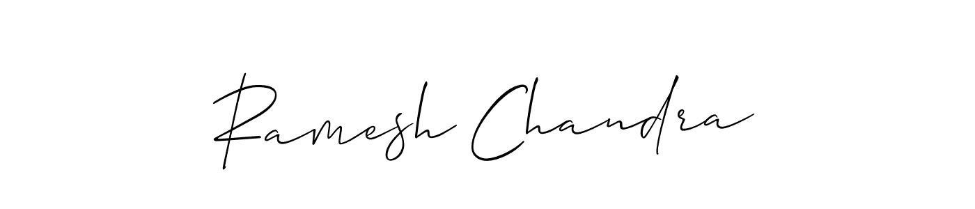 Make a beautiful signature design for name Ramesh Chandra. With this signature (Allison_Script) style, you can create a handwritten signature for free. Ramesh Chandra signature style 2 images and pictures png