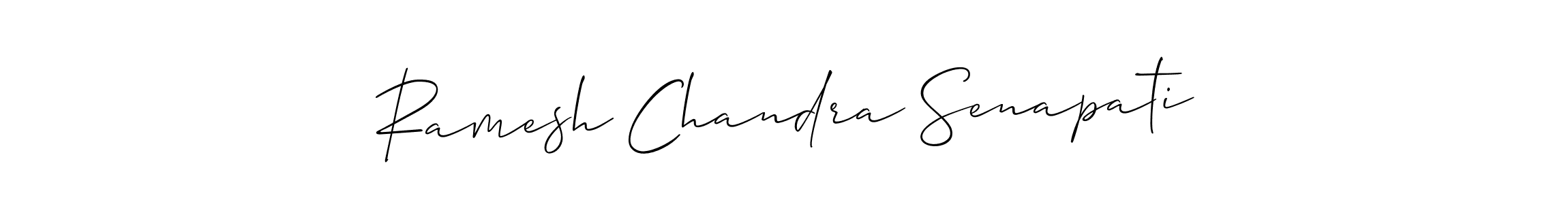 Make a beautiful signature design for name Ramesh Chandra Senapati. With this signature (Allison_Script) style, you can create a handwritten signature for free. Ramesh Chandra Senapati signature style 2 images and pictures png