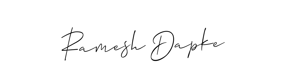 It looks lik you need a new signature style for name Ramesh Dapke. Design unique handwritten (Allison_Script) signature with our free signature maker in just a few clicks. Ramesh Dapke signature style 2 images and pictures png