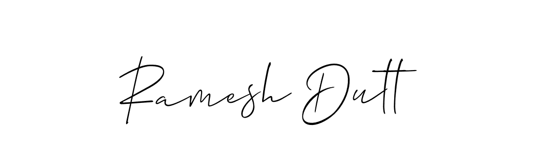 Also we have Ramesh Dutt name is the best signature style. Create professional handwritten signature collection using Allison_Script autograph style. Ramesh Dutt signature style 2 images and pictures png