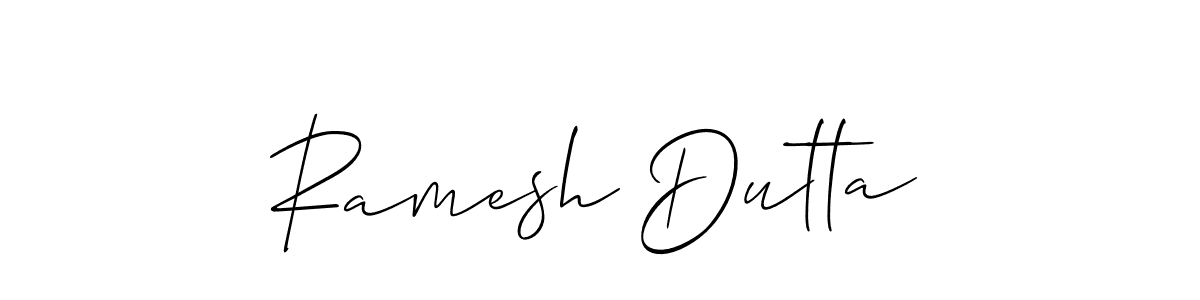 if you are searching for the best signature style for your name Ramesh Dutta. so please give up your signature search. here we have designed multiple signature styles  using Allison_Script. Ramesh Dutta signature style 2 images and pictures png