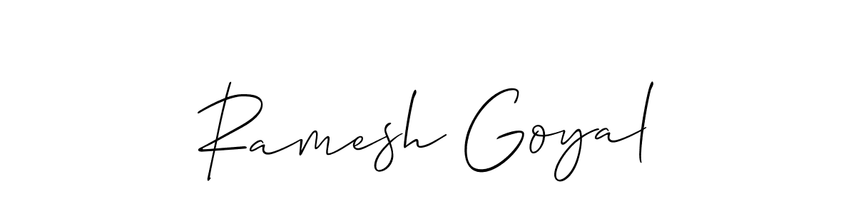 Similarly Allison_Script is the best handwritten signature design. Signature creator online .You can use it as an online autograph creator for name Ramesh Goyal. Ramesh Goyal signature style 2 images and pictures png
