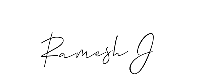 Best and Professional Signature Style for Ramesh J. Allison_Script Best Signature Style Collection. Ramesh J signature style 2 images and pictures png