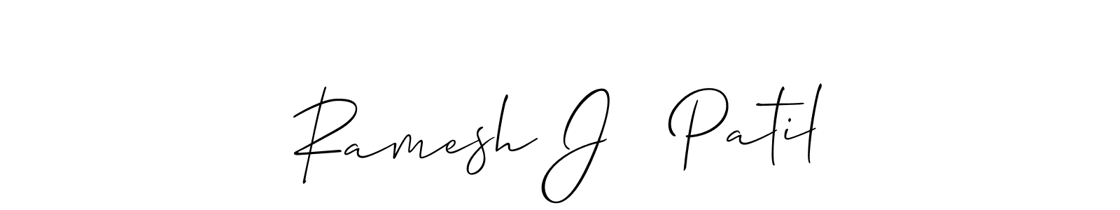 Ramesh J   Patil stylish signature style. Best Handwritten Sign (Allison_Script) for my name. Handwritten Signature Collection Ideas for my name Ramesh J   Patil. Ramesh J   Patil signature style 2 images and pictures png
