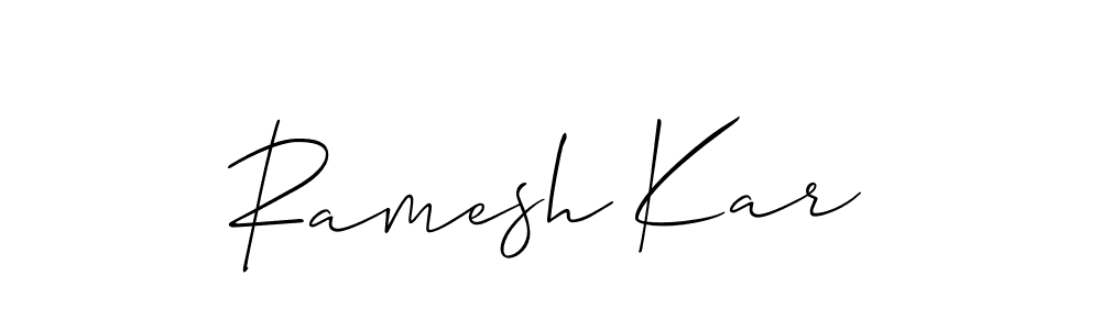 This is the best signature style for the Ramesh Kar name. Also you like these signature font (Allison_Script). Mix name signature. Ramesh Kar signature style 2 images and pictures png