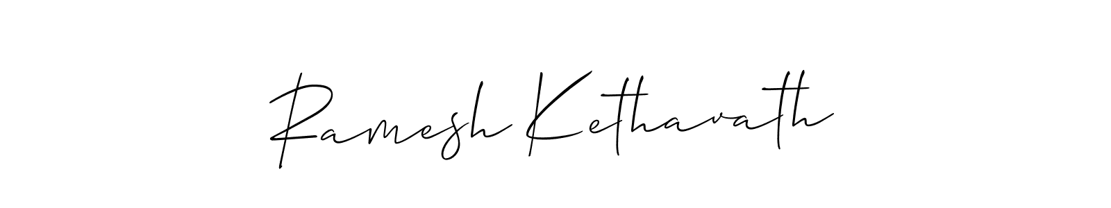 Create a beautiful signature design for name Ramesh Kethavath. With this signature (Allison_Script) fonts, you can make a handwritten signature for free. Ramesh Kethavath signature style 2 images and pictures png