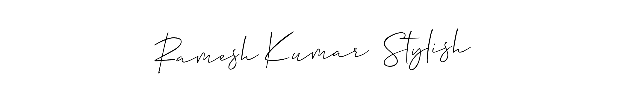 How to make Ramesh Kumar  Stylish signature? Allison_Script is a professional autograph style. Create handwritten signature for Ramesh Kumar  Stylish name. Ramesh Kumar  Stylish signature style 2 images and pictures png