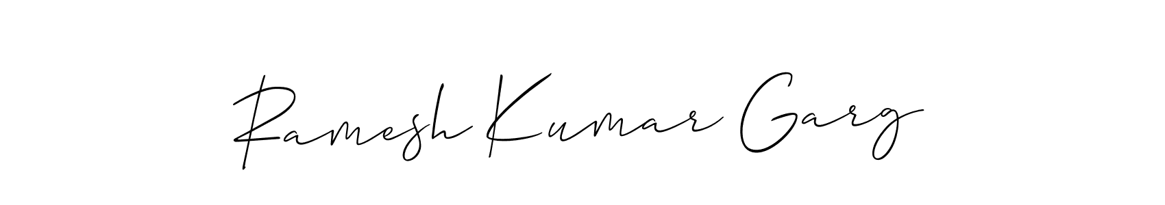 This is the best signature style for the Ramesh Kumar Garg name. Also you like these signature font (Allison_Script). Mix name signature. Ramesh Kumar Garg signature style 2 images and pictures png