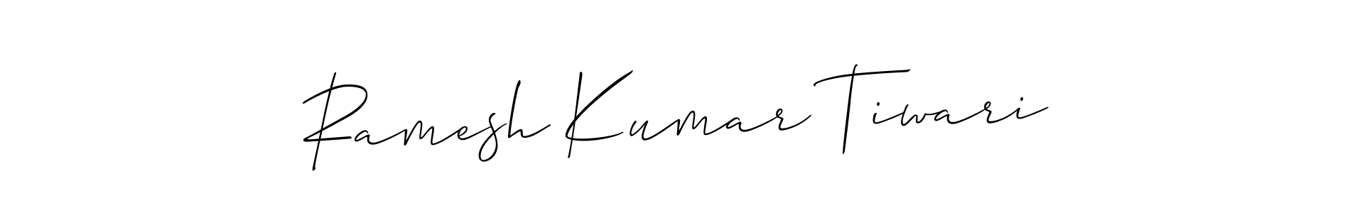 How to make Ramesh Kumar Tiwari signature? Allison_Script is a professional autograph style. Create handwritten signature for Ramesh Kumar Tiwari name. Ramesh Kumar Tiwari signature style 2 images and pictures png