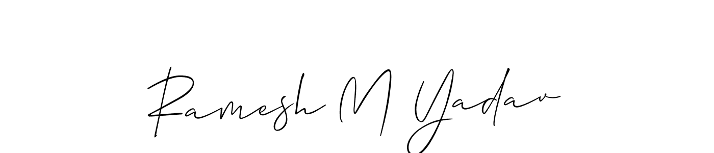 Make a beautiful signature design for name Ramesh M Yadav. Use this online signature maker to create a handwritten signature for free. Ramesh M Yadav signature style 2 images and pictures png