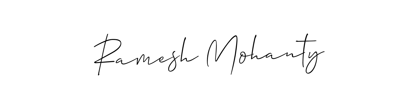 How to Draw Ramesh Mohanty signature style? Allison_Script is a latest design signature styles for name Ramesh Mohanty. Ramesh Mohanty signature style 2 images and pictures png