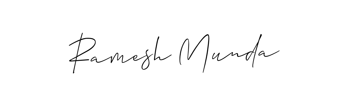 Also You can easily find your signature by using the search form. We will create Ramesh Munda name handwritten signature images for you free of cost using Allison_Script sign style. Ramesh Munda signature style 2 images and pictures png