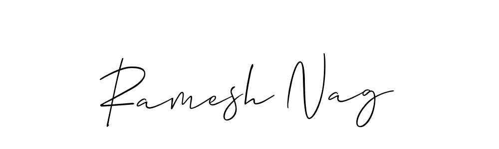 It looks lik you need a new signature style for name Ramesh Nag. Design unique handwritten (Allison_Script) signature with our free signature maker in just a few clicks. Ramesh Nag signature style 2 images and pictures png