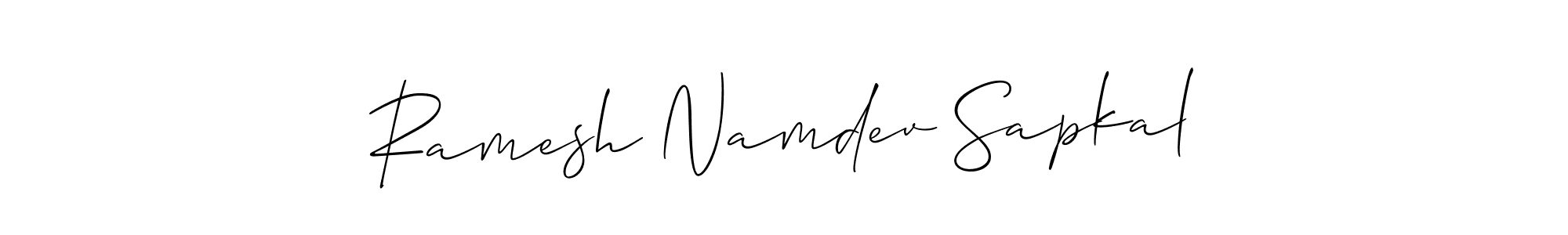 How to Draw Ramesh Namdev Sapkal signature style? Allison_Script is a latest design signature styles for name Ramesh Namdev Sapkal. Ramesh Namdev Sapkal signature style 2 images and pictures png