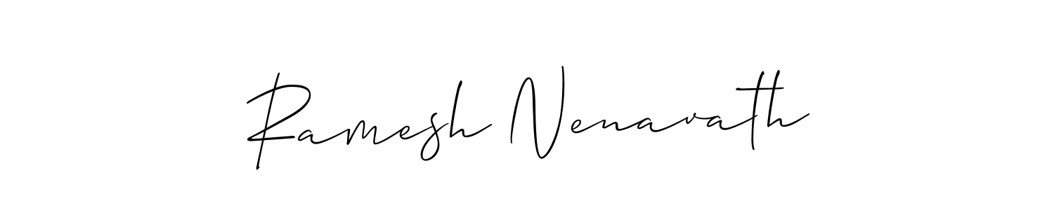 Similarly Allison_Script is the best handwritten signature design. Signature creator online .You can use it as an online autograph creator for name Ramesh Nenavath. Ramesh Nenavath signature style 2 images and pictures png