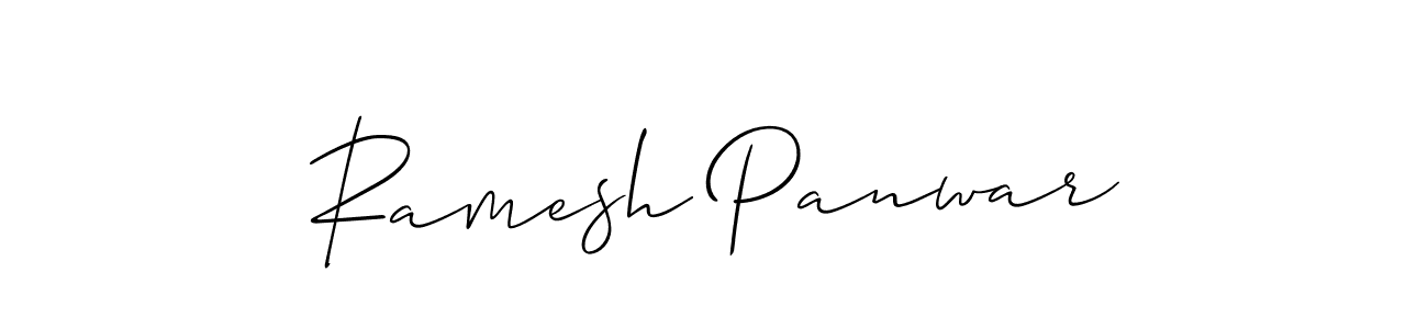 if you are searching for the best signature style for your name Ramesh Panwar. so please give up your signature search. here we have designed multiple signature styles  using Allison_Script. Ramesh Panwar signature style 2 images and pictures png
