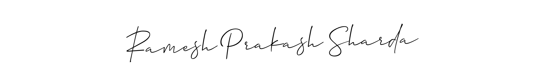 How to Draw Ramesh Prakash Sharda signature style? Allison_Script is a latest design signature styles for name Ramesh Prakash Sharda. Ramesh Prakash Sharda signature style 2 images and pictures png