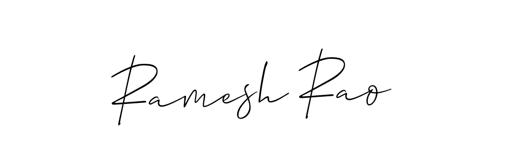 Create a beautiful signature design for name Ramesh Rao. With this signature (Allison_Script) fonts, you can make a handwritten signature for free. Ramesh Rao signature style 2 images and pictures png