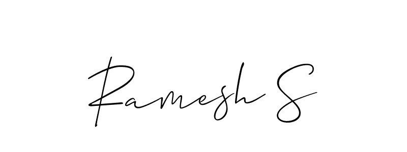 Make a short Ramesh S signature style. Manage your documents anywhere anytime using Allison_Script. Create and add eSignatures, submit forms, share and send files easily. Ramesh S signature style 2 images and pictures png