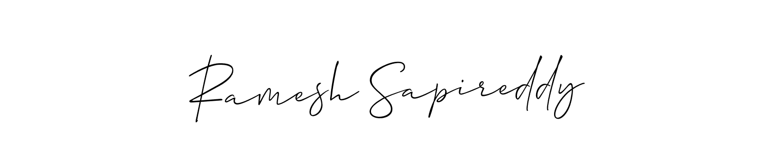 Allison_Script is a professional signature style that is perfect for those who want to add a touch of class to their signature. It is also a great choice for those who want to make their signature more unique. Get Ramesh Sapireddy name to fancy signature for free. Ramesh Sapireddy signature style 2 images and pictures png