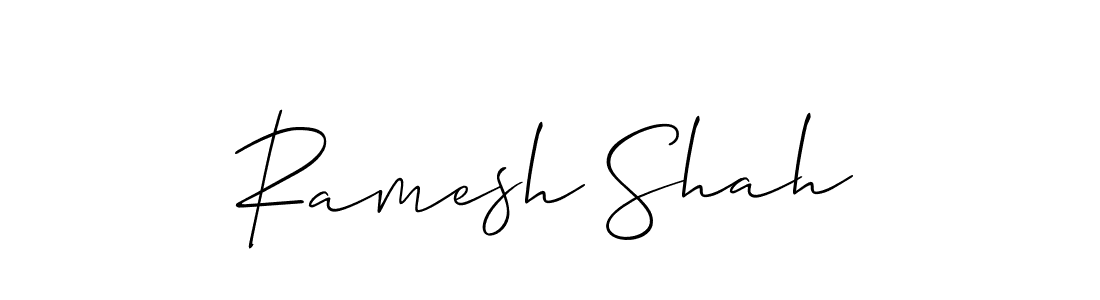 Also we have Ramesh Shah name is the best signature style. Create professional handwritten signature collection using Allison_Script autograph style. Ramesh Shah signature style 2 images and pictures png