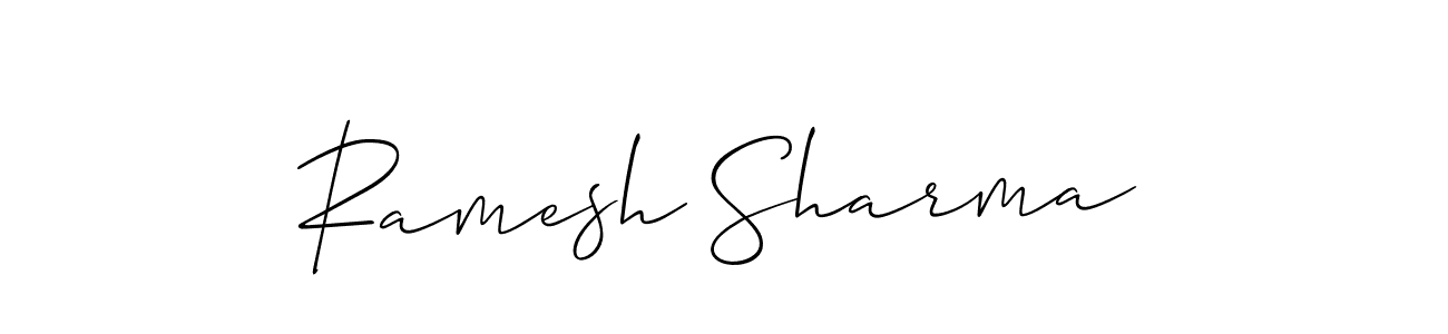 How to make Ramesh Sharma signature? Allison_Script is a professional autograph style. Create handwritten signature for Ramesh Sharma name. Ramesh Sharma signature style 2 images and pictures png