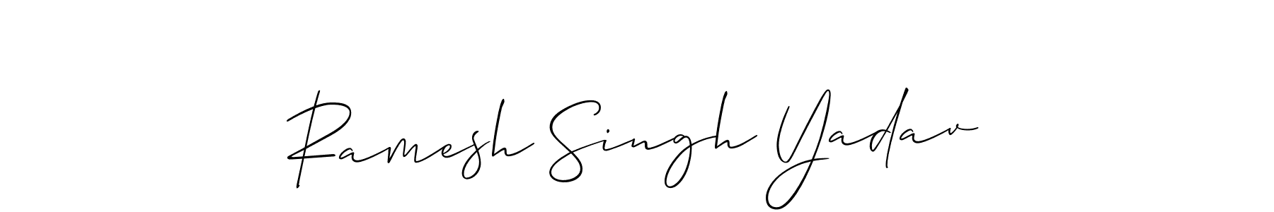 Create a beautiful signature design for name Ramesh Singh Yadav. With this signature (Allison_Script) fonts, you can make a handwritten signature for free. Ramesh Singh Yadav signature style 2 images and pictures png