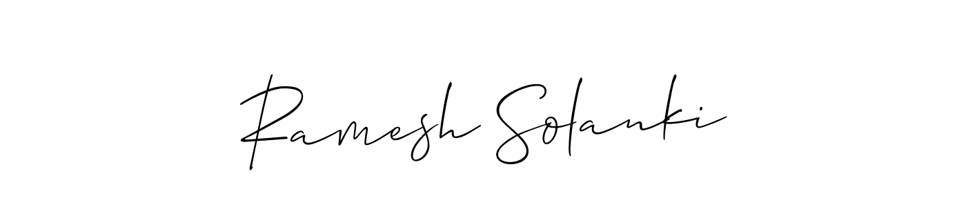 This is the best signature style for the Ramesh Solanki name. Also you like these signature font (Allison_Script). Mix name signature. Ramesh Solanki signature style 2 images and pictures png