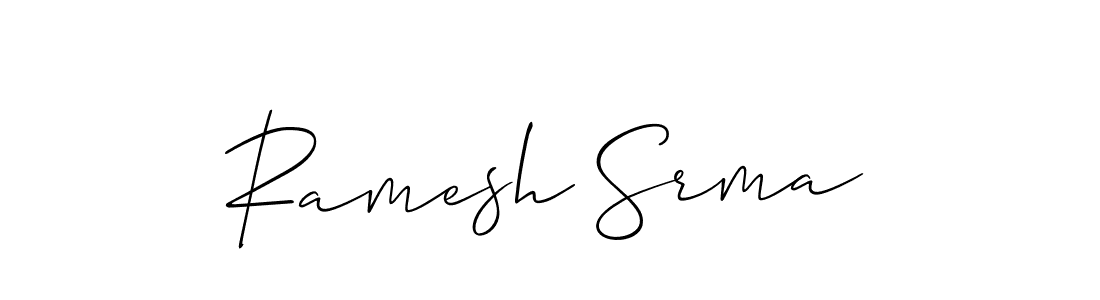 The best way (Allison_Script) to make a short signature is to pick only two or three words in your name. The name Ramesh Srma include a total of six letters. For converting this name. Ramesh Srma signature style 2 images and pictures png