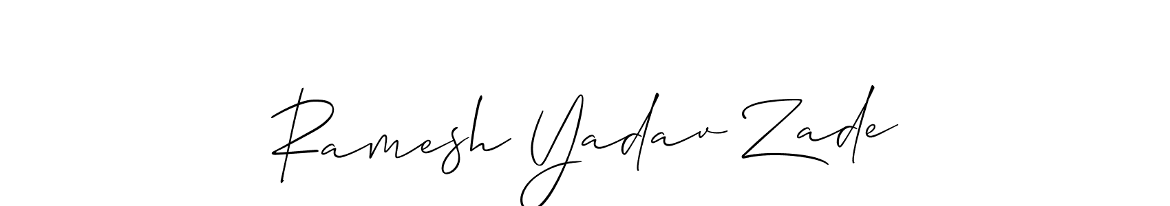 How to make Ramesh Yadav Zade signature? Allison_Script is a professional autograph style. Create handwritten signature for Ramesh Yadav Zade name. Ramesh Yadav Zade signature style 2 images and pictures png
