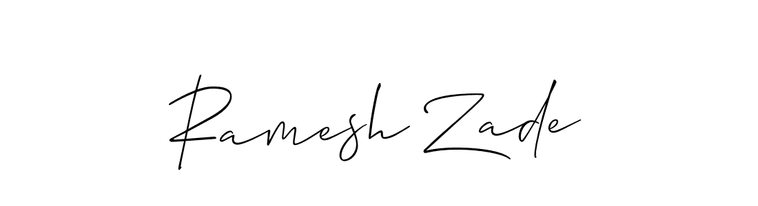 It looks lik you need a new signature style for name Ramesh Zade. Design unique handwritten (Allison_Script) signature with our free signature maker in just a few clicks. Ramesh Zade signature style 2 images and pictures png