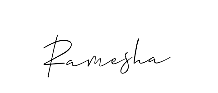 Best and Professional Signature Style for Ramesha. Allison_Script Best Signature Style Collection. Ramesha signature style 2 images and pictures png