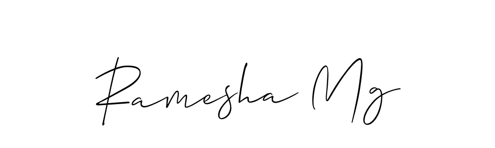 Make a short Ramesha Mg signature style. Manage your documents anywhere anytime using Allison_Script. Create and add eSignatures, submit forms, share and send files easily. Ramesha Mg signature style 2 images and pictures png