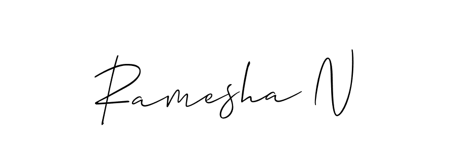 Once you've used our free online signature maker to create your best signature Allison_Script style, it's time to enjoy all of the benefits that Ramesha N name signing documents. Ramesha N signature style 2 images and pictures png