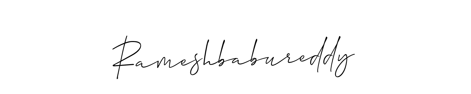 How to make Rameshbabureddy name signature. Use Allison_Script style for creating short signs online. This is the latest handwritten sign. Rameshbabureddy signature style 2 images and pictures png