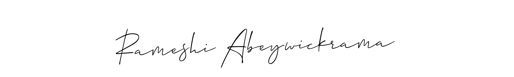 Rameshi Abeywickrama stylish signature style. Best Handwritten Sign (Allison_Script) for my name. Handwritten Signature Collection Ideas for my name Rameshi Abeywickrama. Rameshi Abeywickrama signature style 2 images and pictures png