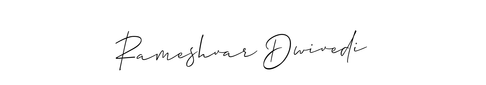 Make a beautiful signature design for name Rameshvar Dwivedi. With this signature (Allison_Script) style, you can create a handwritten signature for free. Rameshvar Dwivedi signature style 2 images and pictures png