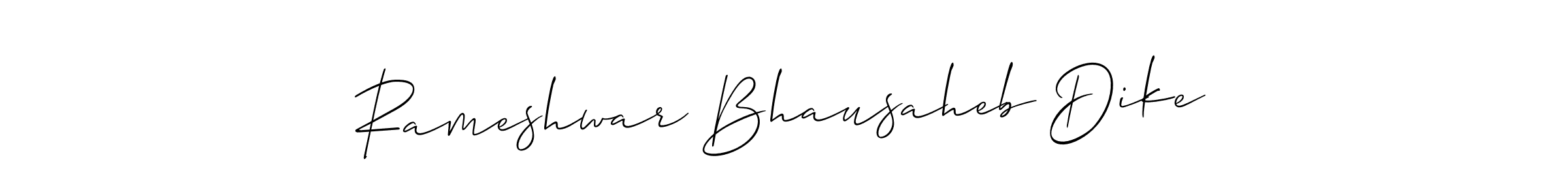 Similarly Allison_Script is the best handwritten signature design. Signature creator online .You can use it as an online autograph creator for name Rameshwar Bhausaheb Dike. Rameshwar Bhausaheb Dike signature style 2 images and pictures png