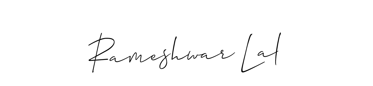 Create a beautiful signature design for name Rameshwar Lal. With this signature (Allison_Script) fonts, you can make a handwritten signature for free. Rameshwar Lal signature style 2 images and pictures png