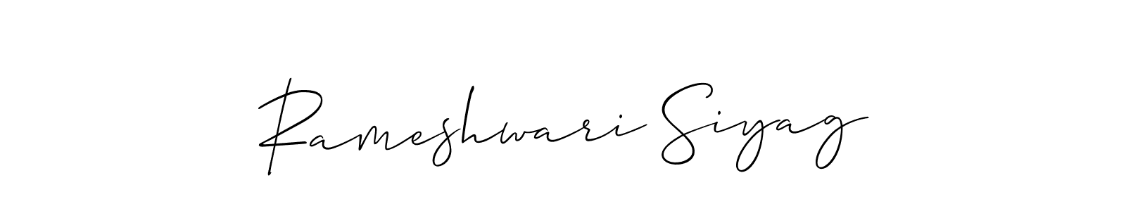 See photos of Rameshwari Siyag official signature by Spectra . Check more albums & portfolios. Read reviews & check more about Allison_Script font. Rameshwari Siyag signature style 2 images and pictures png