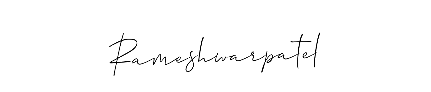 Also You can easily find your signature by using the search form. We will create Rameshwarpatel name handwritten signature images for you free of cost using Allison_Script sign style. Rameshwarpatel signature style 2 images and pictures png