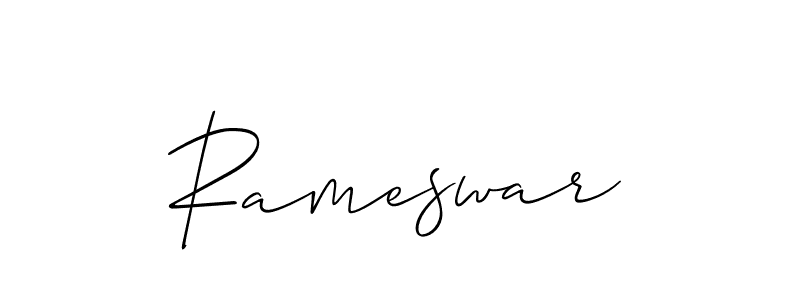Make a short Rameswar signature style. Manage your documents anywhere anytime using Allison_Script. Create and add eSignatures, submit forms, share and send files easily. Rameswar signature style 2 images and pictures png