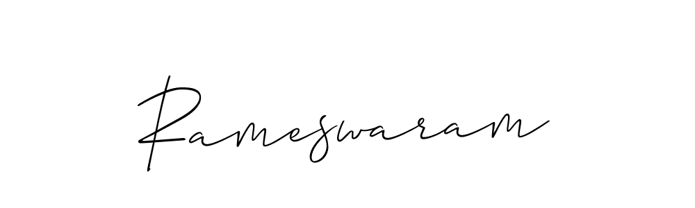 Use a signature maker to create a handwritten signature online. With this signature software, you can design (Allison_Script) your own signature for name Rameswaram. Rameswaram signature style 2 images and pictures png