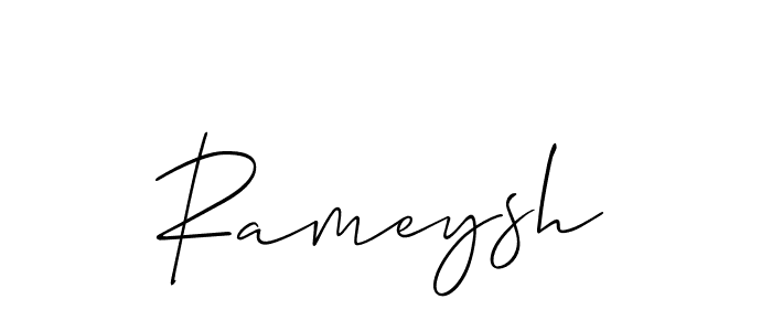 Once you've used our free online signature maker to create your best signature Allison_Script style, it's time to enjoy all of the benefits that Rameysh name signing documents. Rameysh signature style 2 images and pictures png