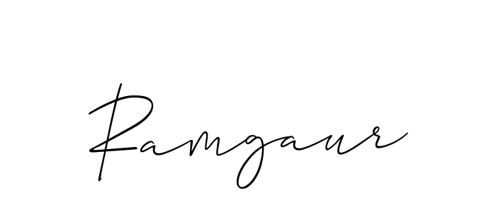 Create a beautiful signature design for name Ramgaur. With this signature (Allison_Script) fonts, you can make a handwritten signature for free. Ramgaur signature style 2 images and pictures png