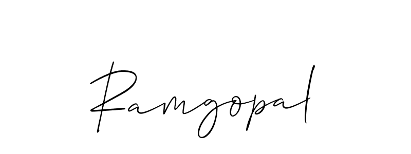 You should practise on your own different ways (Allison_Script) to write your name (Ramgopal) in signature. don't let someone else do it for you. Ramgopal signature style 2 images and pictures png