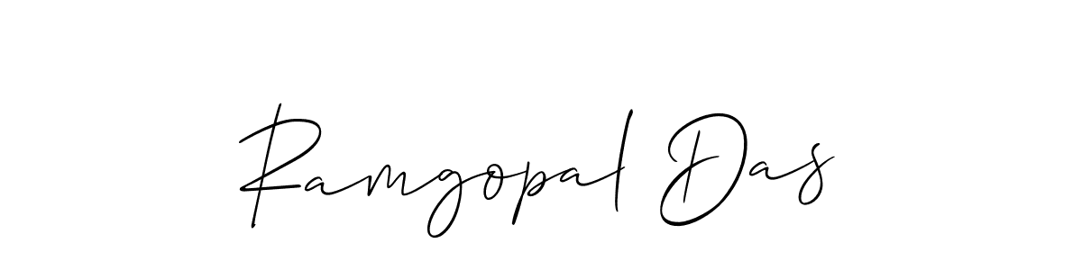 Design your own signature with our free online signature maker. With this signature software, you can create a handwritten (Allison_Script) signature for name Ramgopal Das. Ramgopal Das signature style 2 images and pictures png