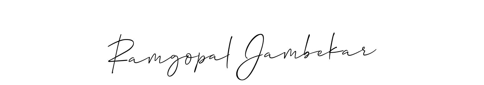 Best and Professional Signature Style for Ramgopal Jambekar. Allison_Script Best Signature Style Collection. Ramgopal Jambekar signature style 2 images and pictures png