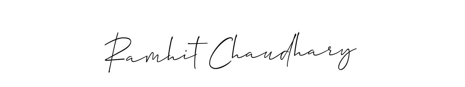 Similarly Allison_Script is the best handwritten signature design. Signature creator online .You can use it as an online autograph creator for name Ramhit Chaudhary. Ramhit Chaudhary signature style 2 images and pictures png